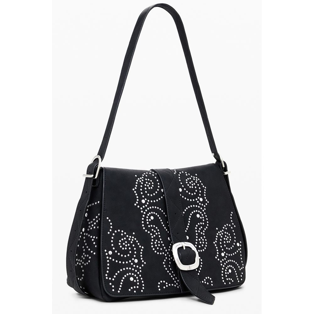 Desigual Schwarze Polyethylen-Handtasche