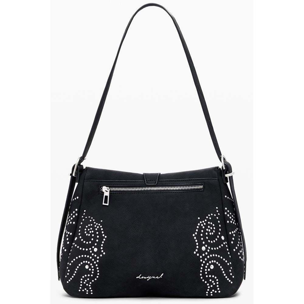 Desigual Schwarze Polyethylen-Handtasche