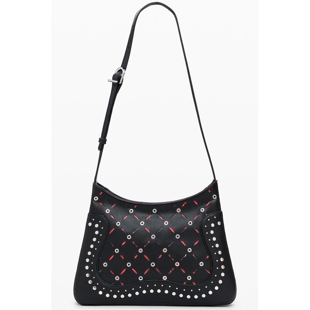 Desigual Schwarze Polyethylen-Handtasche