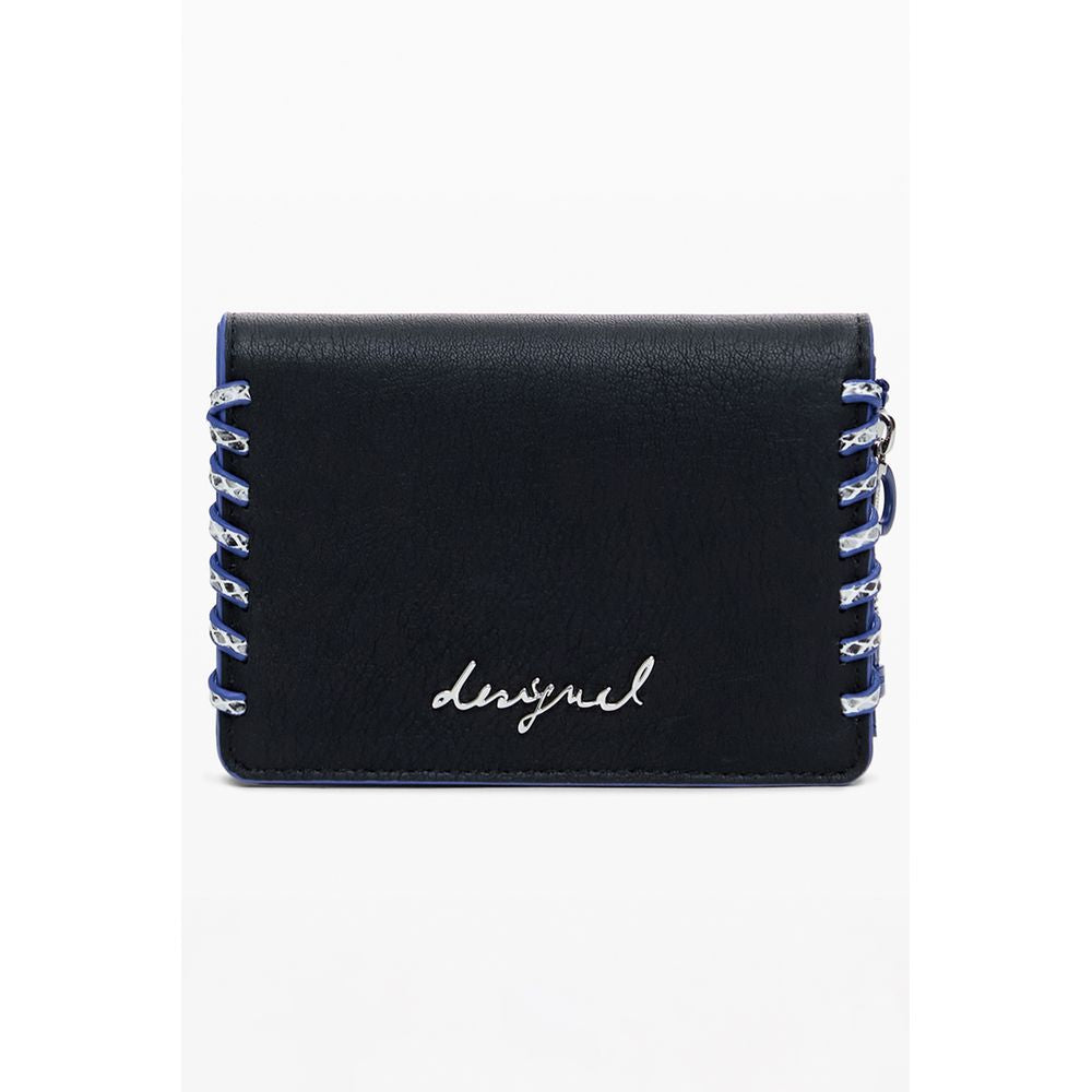 Desigual Schwarzes Portemonnaie aus Polyethylen