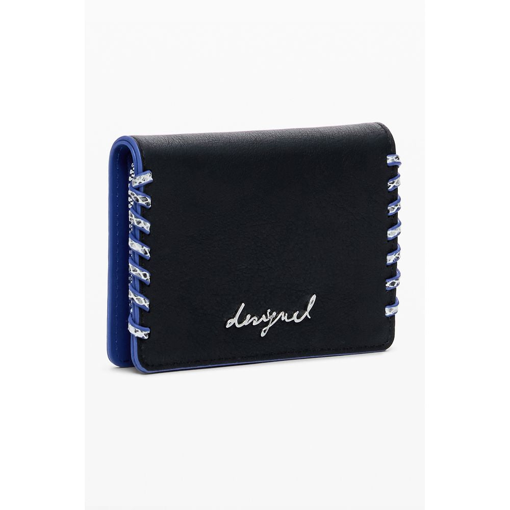 Desigual Schwarzes Portemonnaie aus Polyethylen