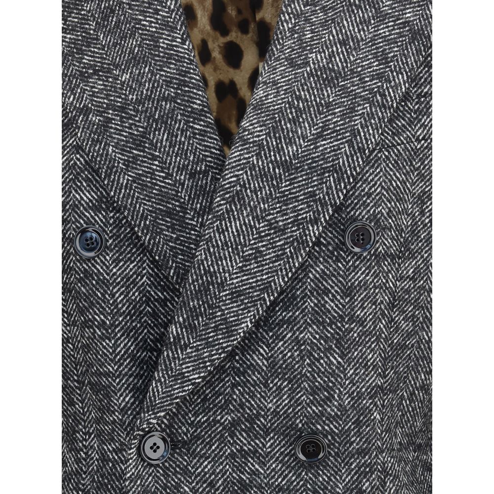 Dolce & Gabbana Zweireihiger Chevron-Blazer