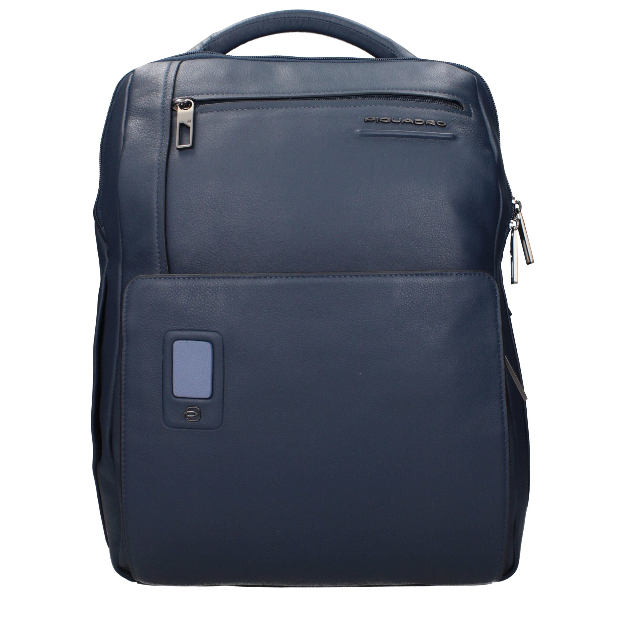 Piquadro Blauer Lederrucksack