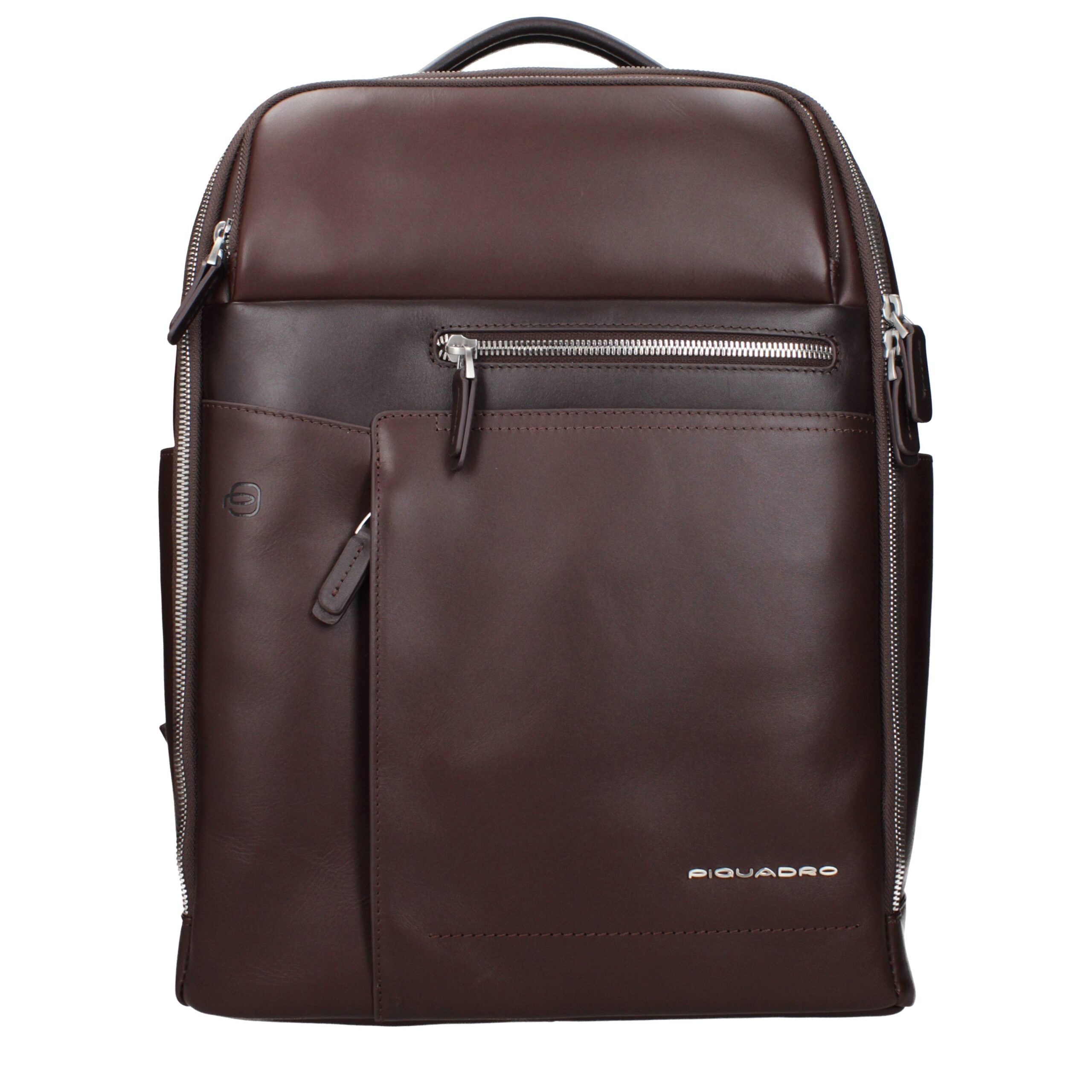 Piquadro Brauner Lederrucksack