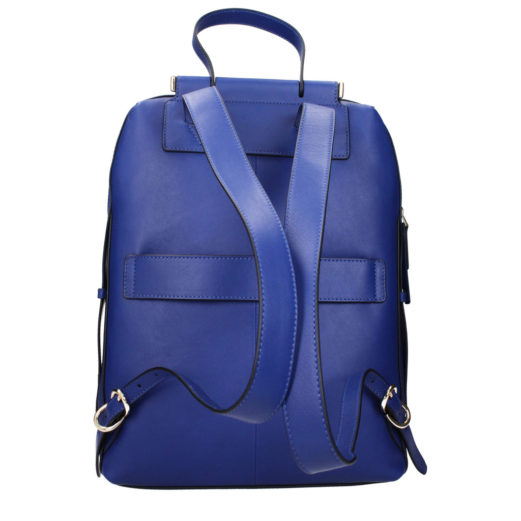 Piquadro Blauer Lederrucksack