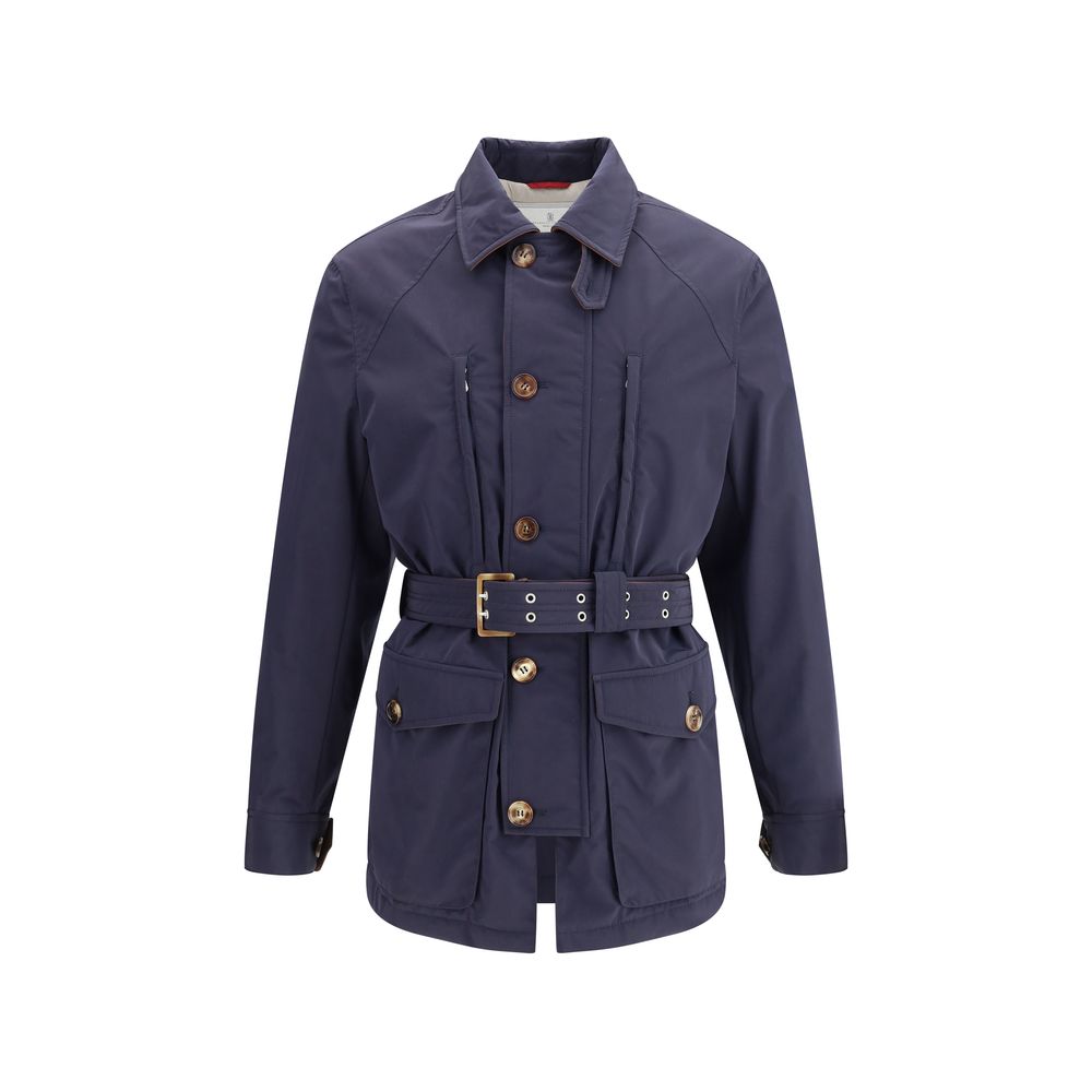 Brunello Cucinelli Jacke aus Nylon-Saharan mit Membran