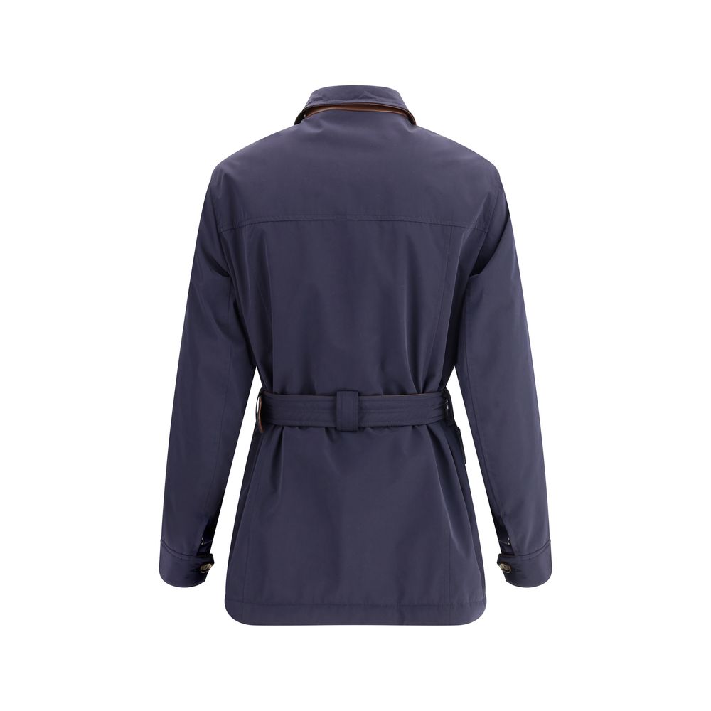 Brunello Cucinelli Jacke aus Nylon-Saharan mit Membran