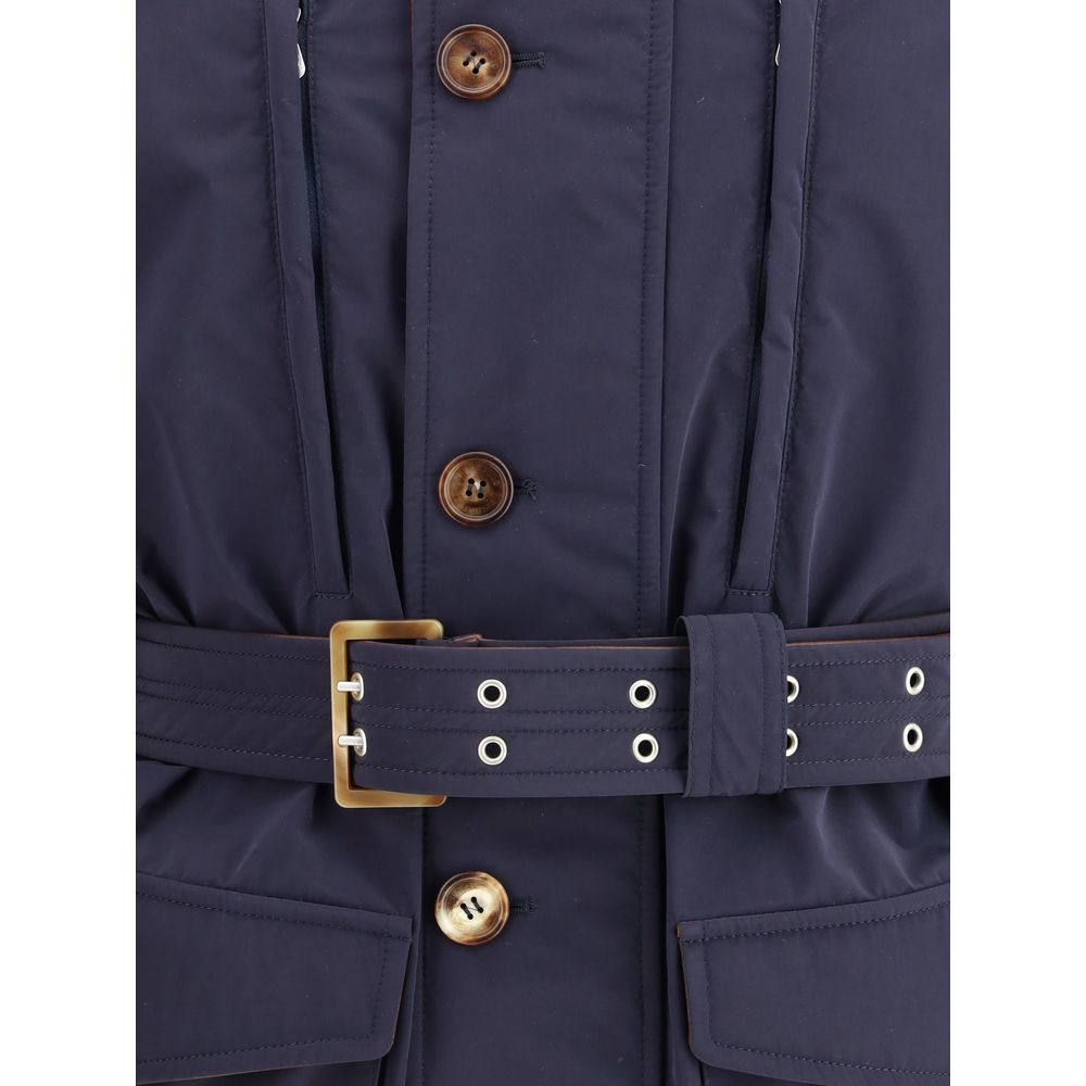 Brunello Cucinelli Jacke aus Nylon-Saharan mit Membran