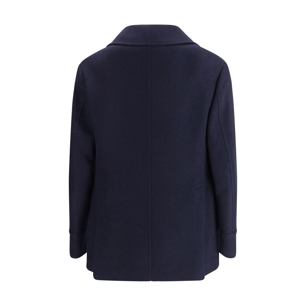 Brunello Cucinelli Doppelter Wollflanell Caban