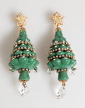 Dolce & Gabbana Gouden Messing Veelkleurige Kerstboom Oorbellen
