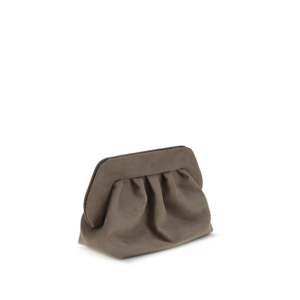 THEMOIRè Braune Clutch-Tasche aus anderen Fasern