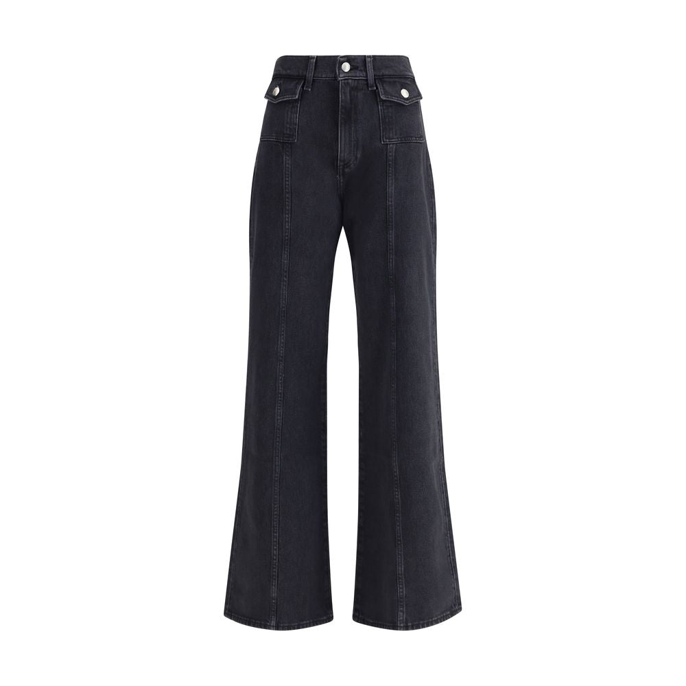 7FOR Schwarze Baumwolljeans aus Denim