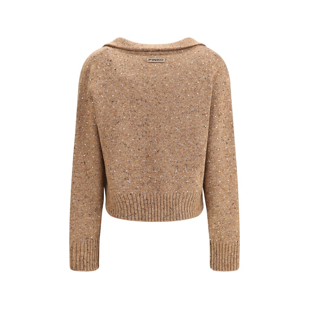 PINKO Beiger Woll-Sweatshirt