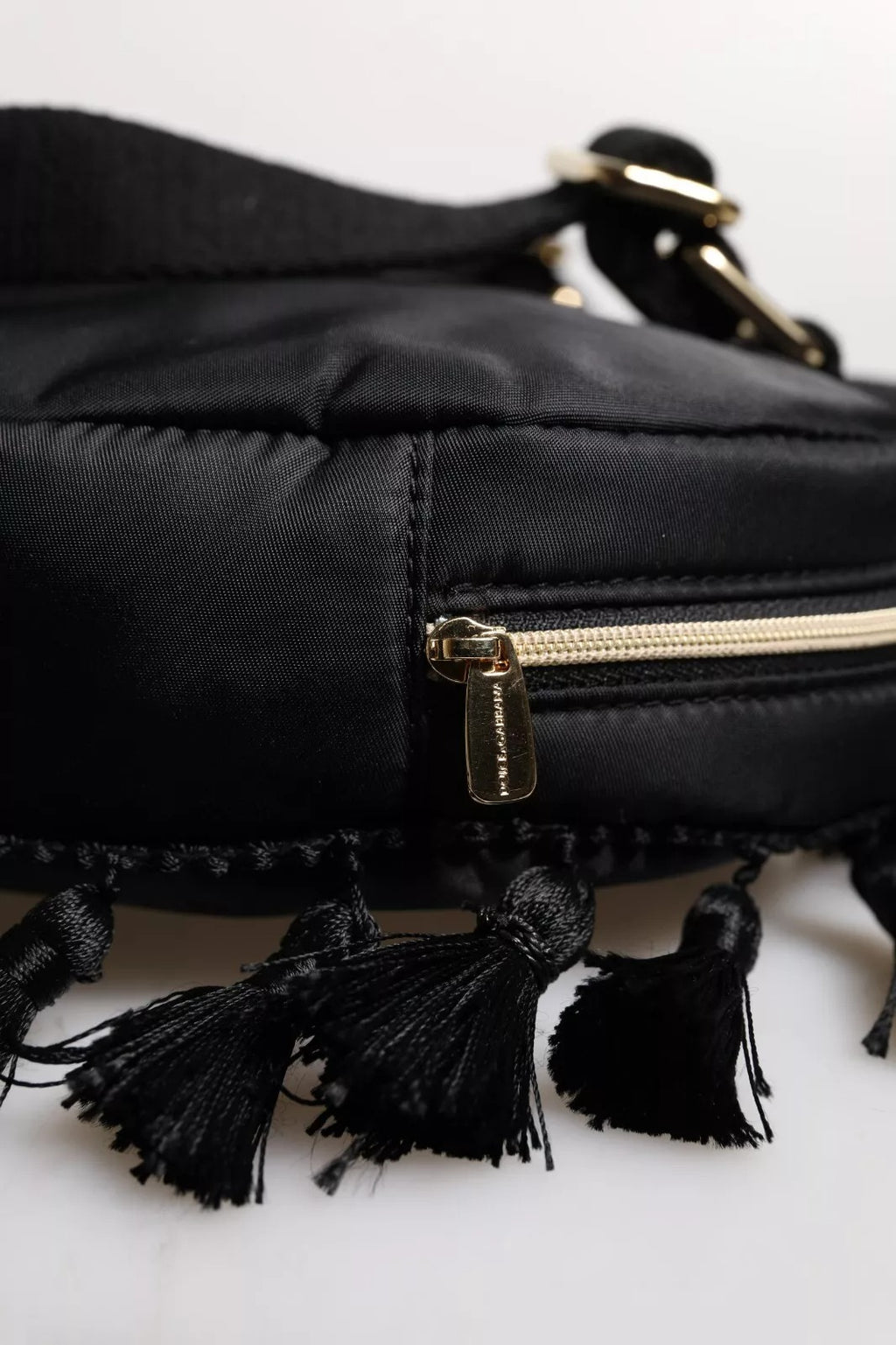 Dolce & Gabbana Schwarzes Herz L'Amore Patch verschönert Kinder-Rucksack