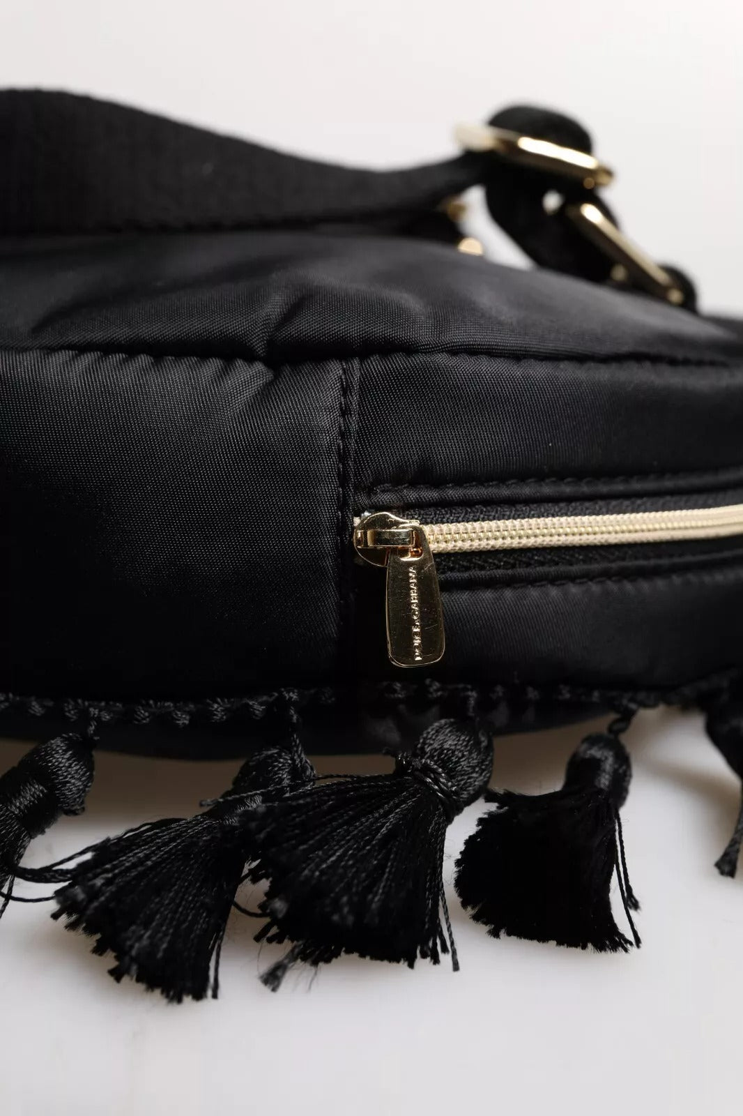 Dolce & Gabbana Schwarzes Herz L'Amore Patch verschönert Kinder-Rucksack