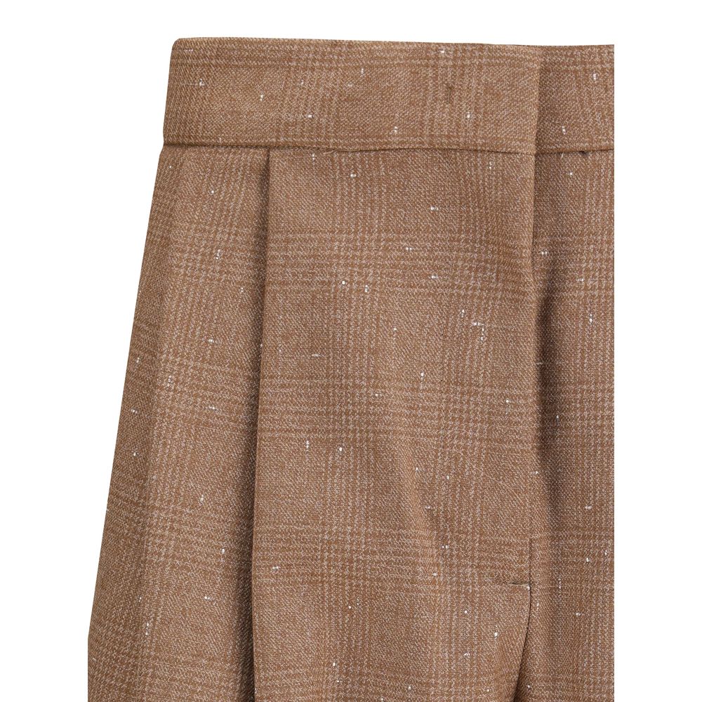 Fabiana Filippi Beige Wollhose aus Fleece