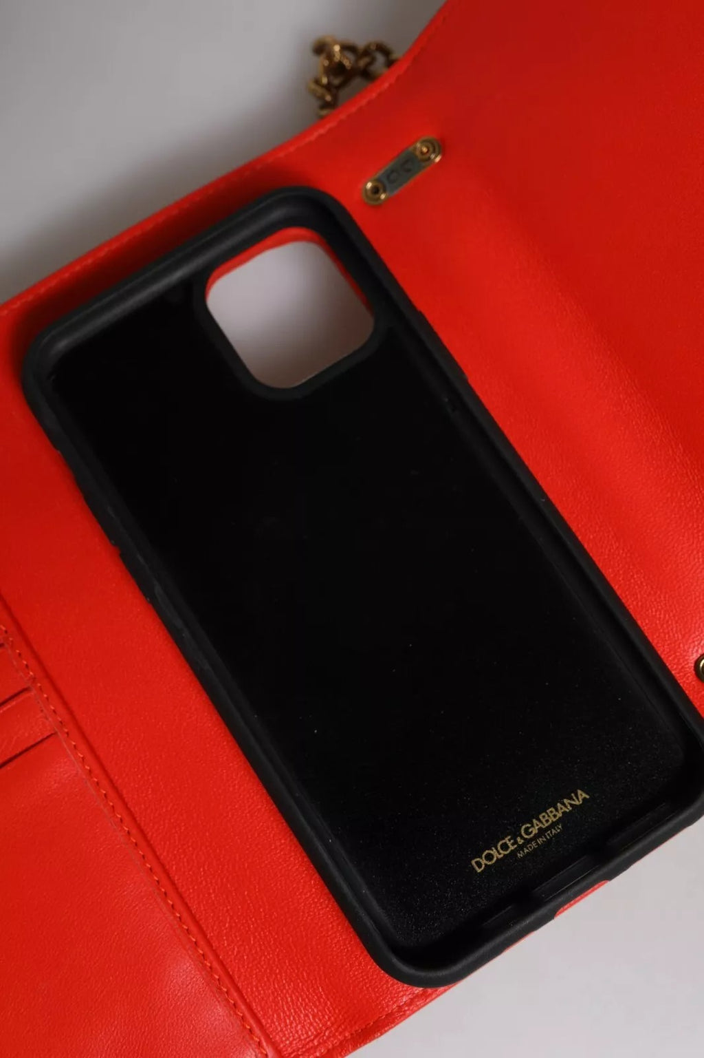 Dolce & Gabbana Red Quilted Devotion Crossbody 11 PRO Handytasche Tasche