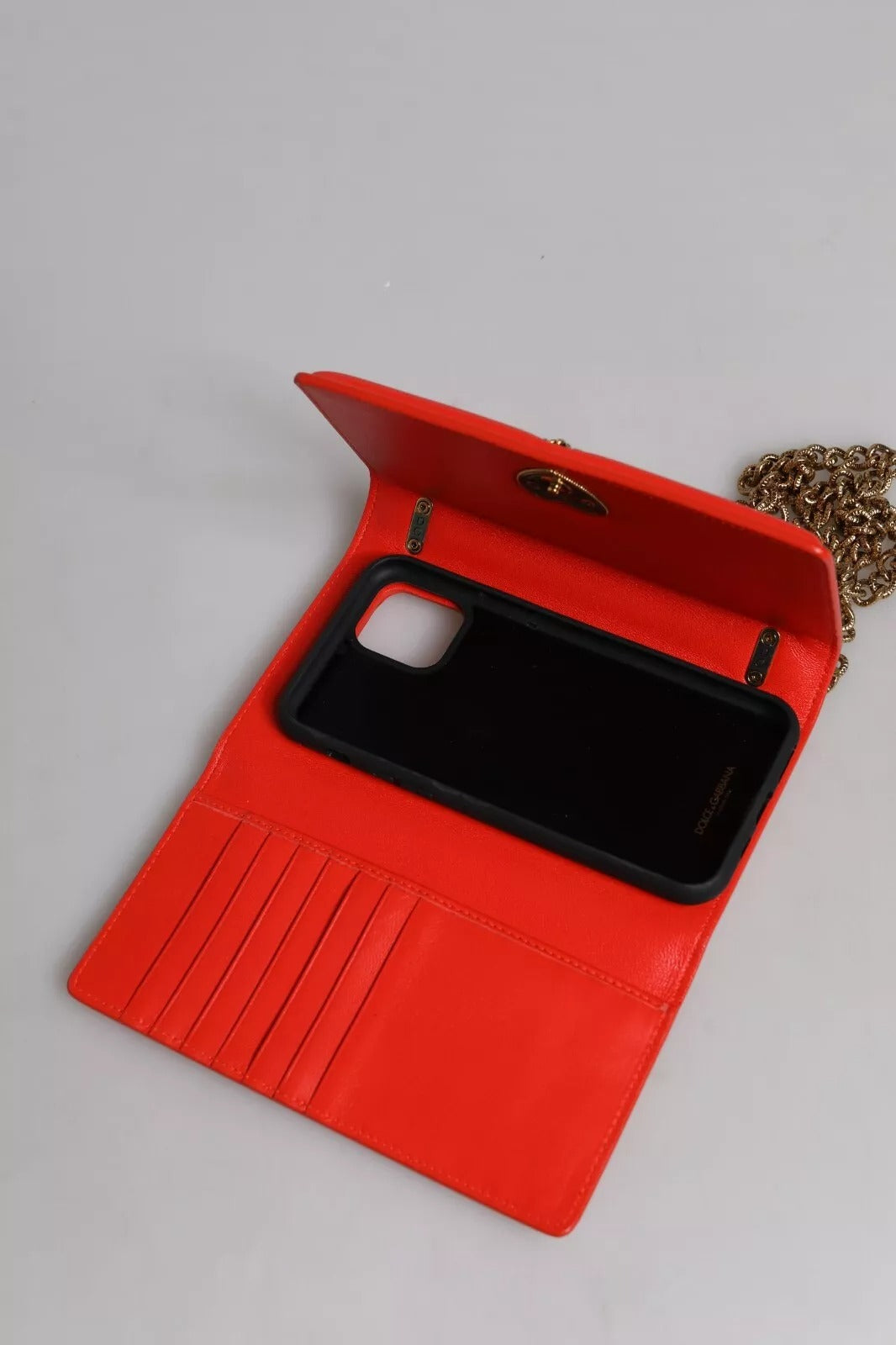 Dolce & Gabbana Red Quilted Devotion Crossbody 11 PRO Handytasche Tasche