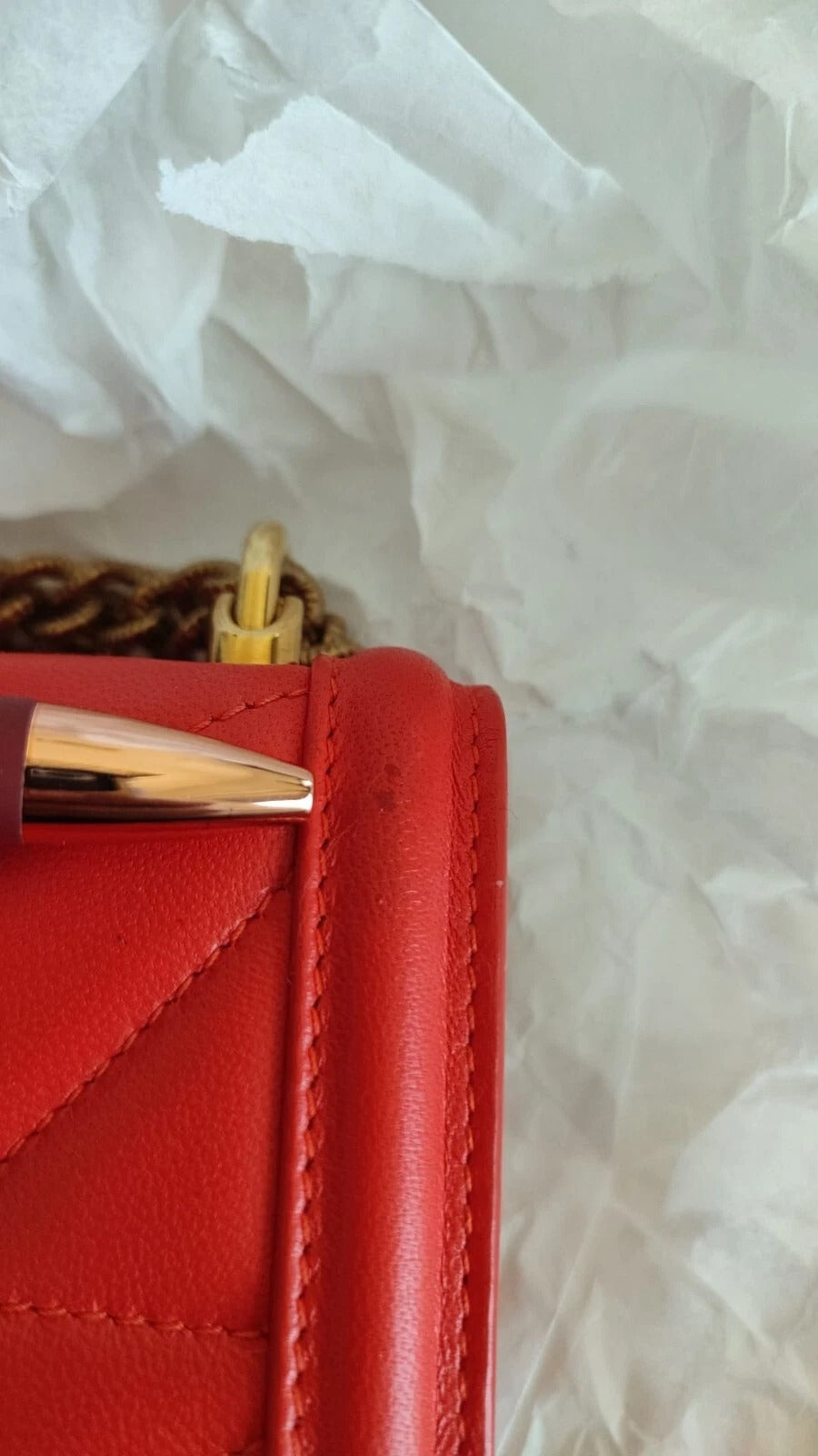 Dolce & Gabbana Red Quilted Devotion Crossbody 11 PRO Handytasche Tasche