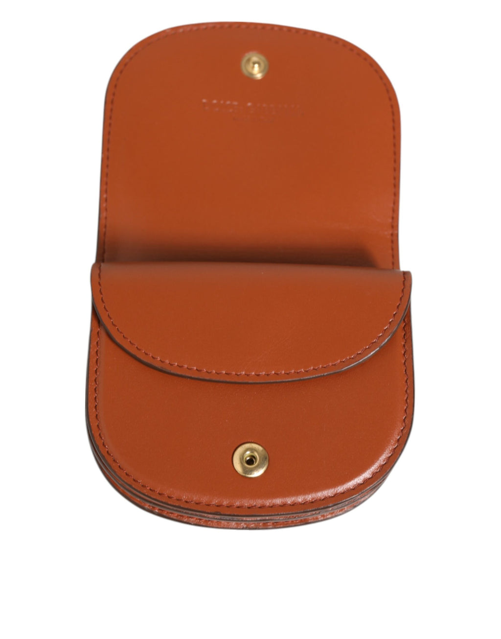 Dolce & Gabbana Braunes Kalbsleder mit Leopardenmuster Kleines Portemonnaie