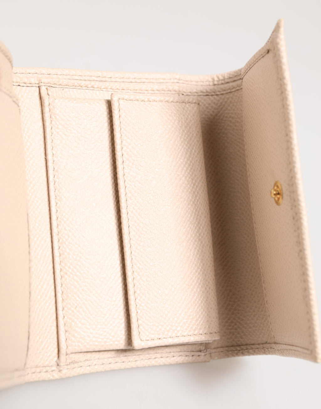 Dolce & Gabbana Hellrosa Kalbsleder DG Logo French Flap Wallet