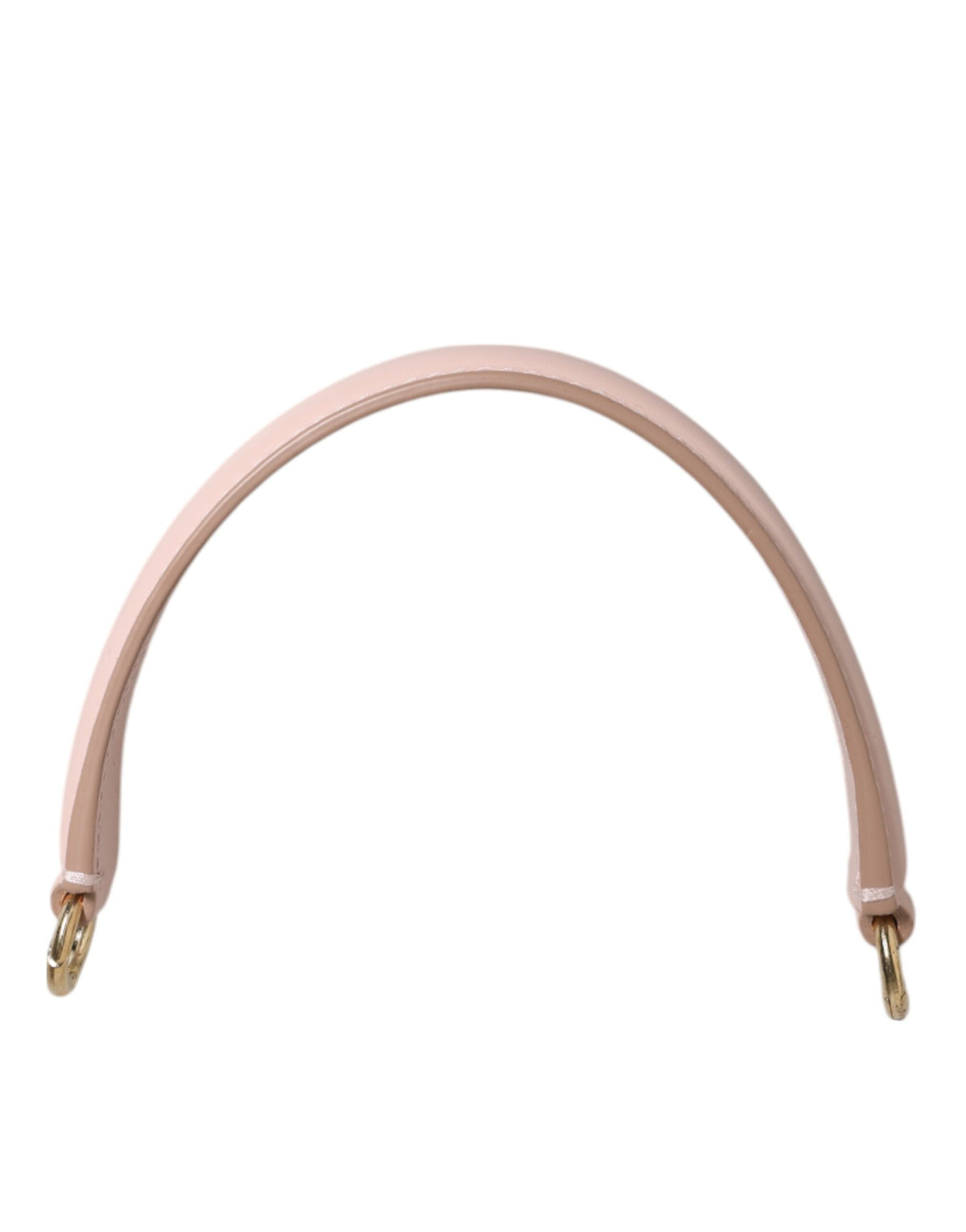 Dolce & Gabbana Band Roze Leer Goudkleurig Groot Tashengsel Schouderband
