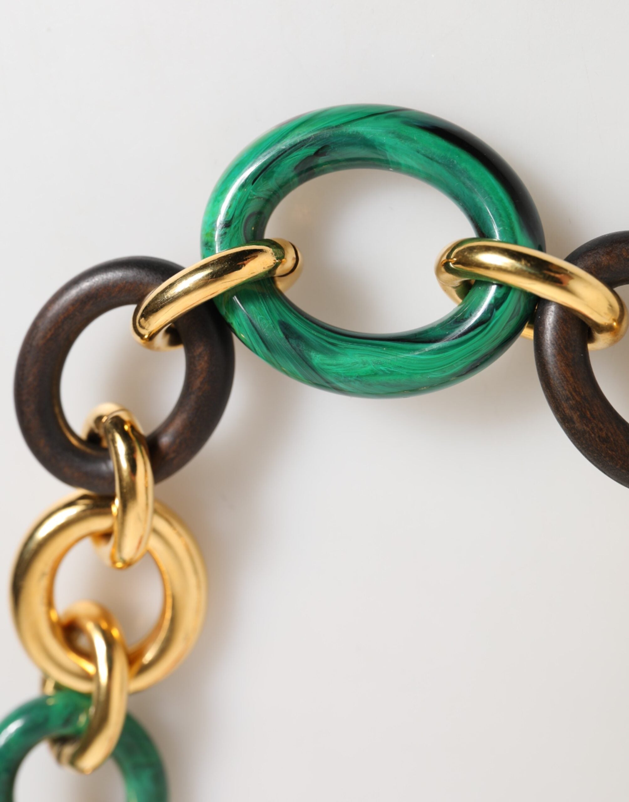 Dolce & Gabbana Multicolor Gold Messing Tiger Lily Floral Chai Halskette