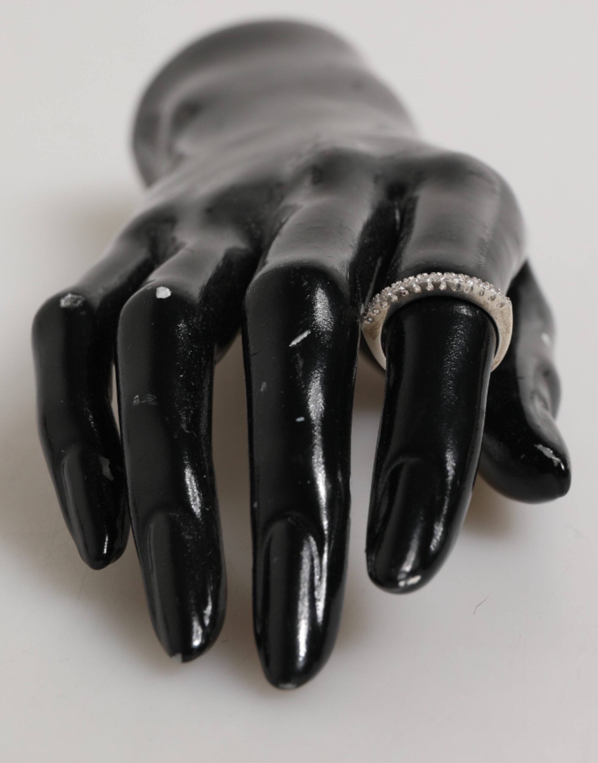 Nialaya Sterling Silber 925 Band Pave CZ Kristall Ewigkeitsring