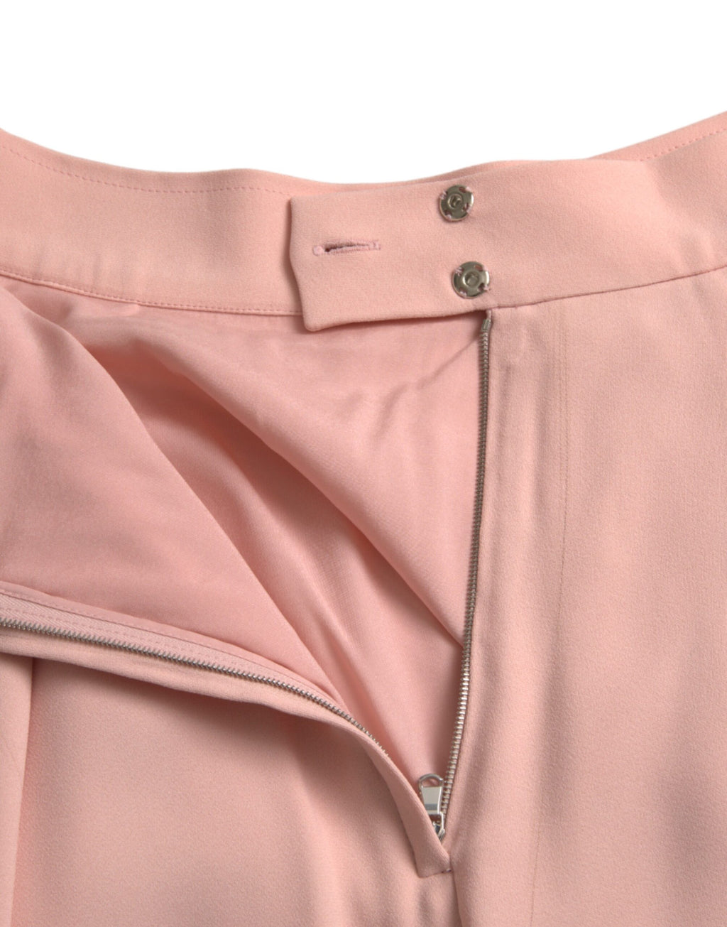 Dolce & Gabbana Leichter puderroter Viskose-Faltenrock