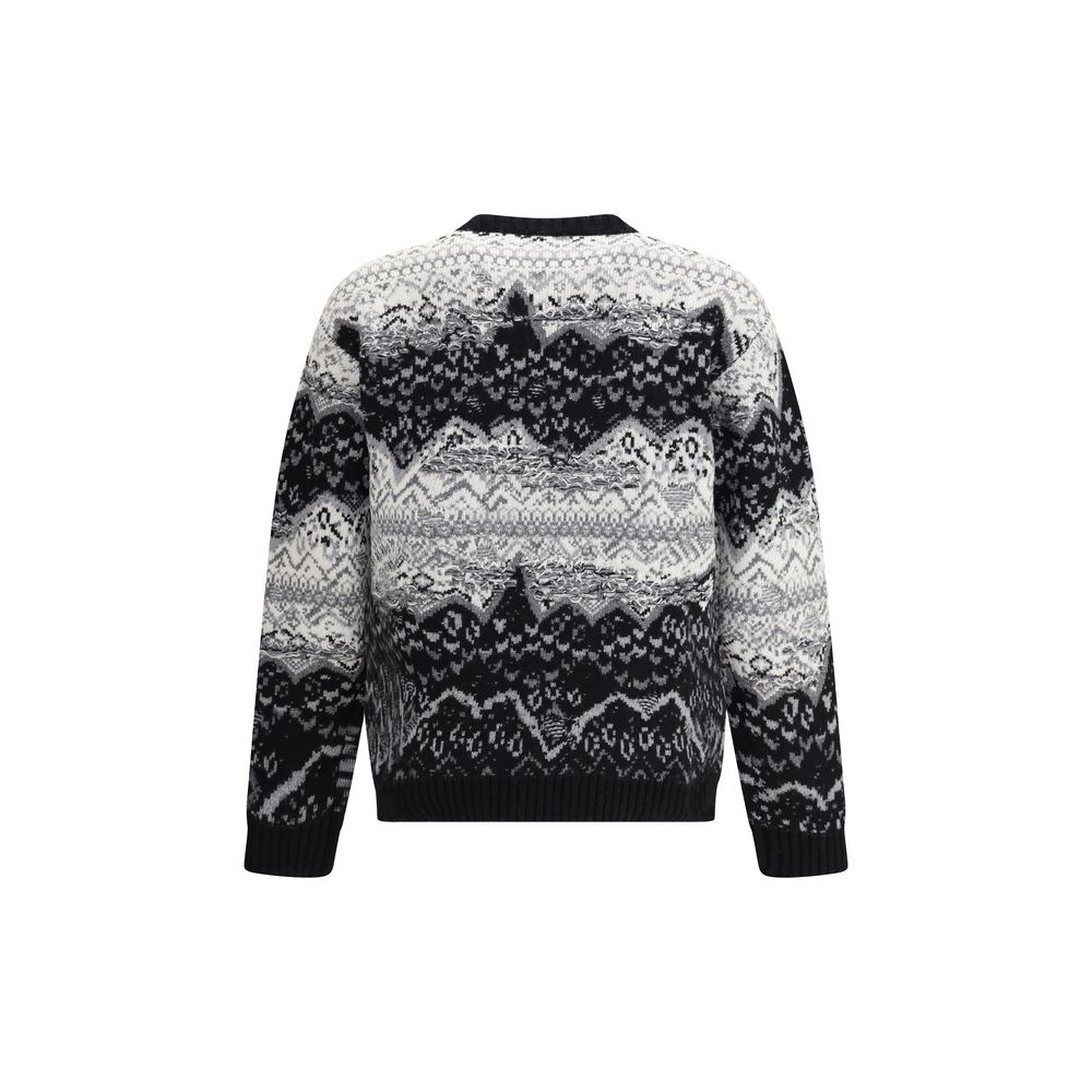 Laneus Grauer Merino-Woll-Sweatshirt