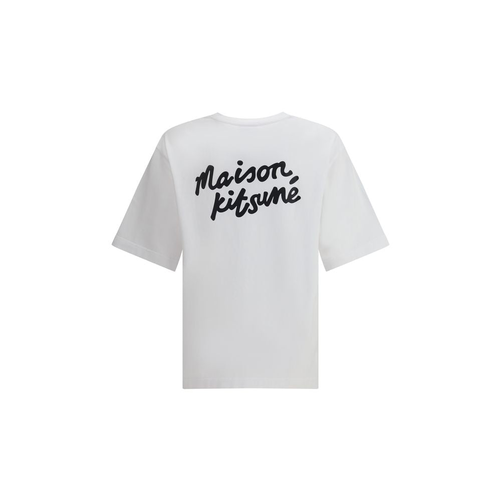 Maison Kitsuné Weißes Baumwoll-T-Shirt