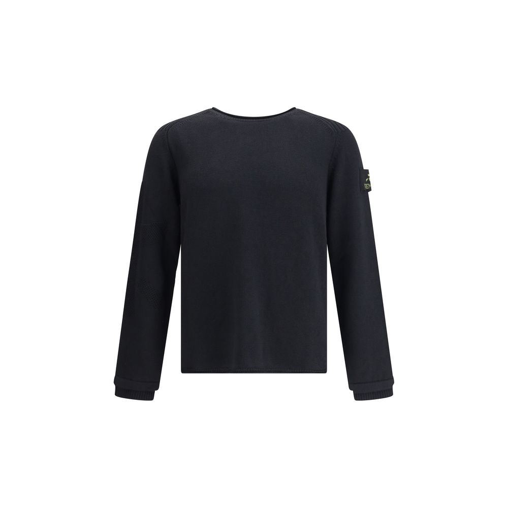 Premiata Schwarzer Merino-Woll-Sweatshirt