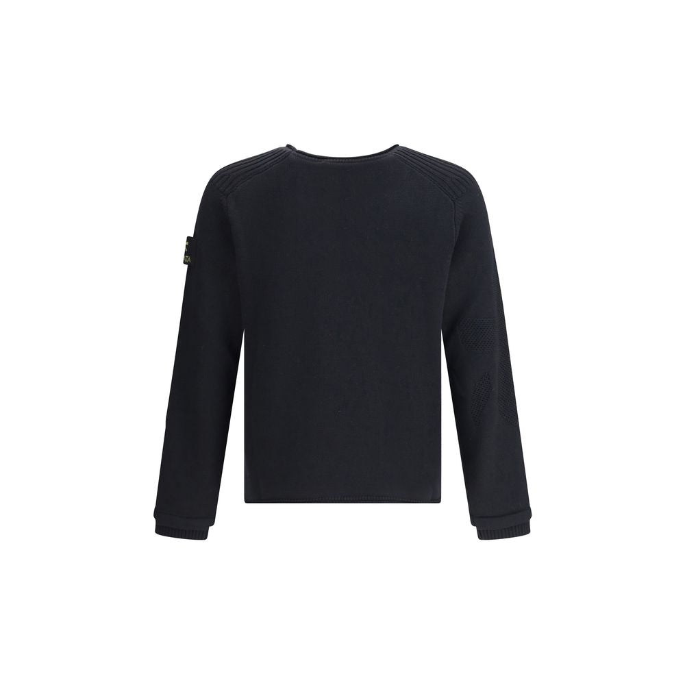 Premiata Schwarzer Merino-Woll-Sweatshirt