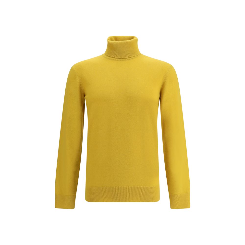 Saint Laurent Gelber Kaschmir-Rollkragenpullover