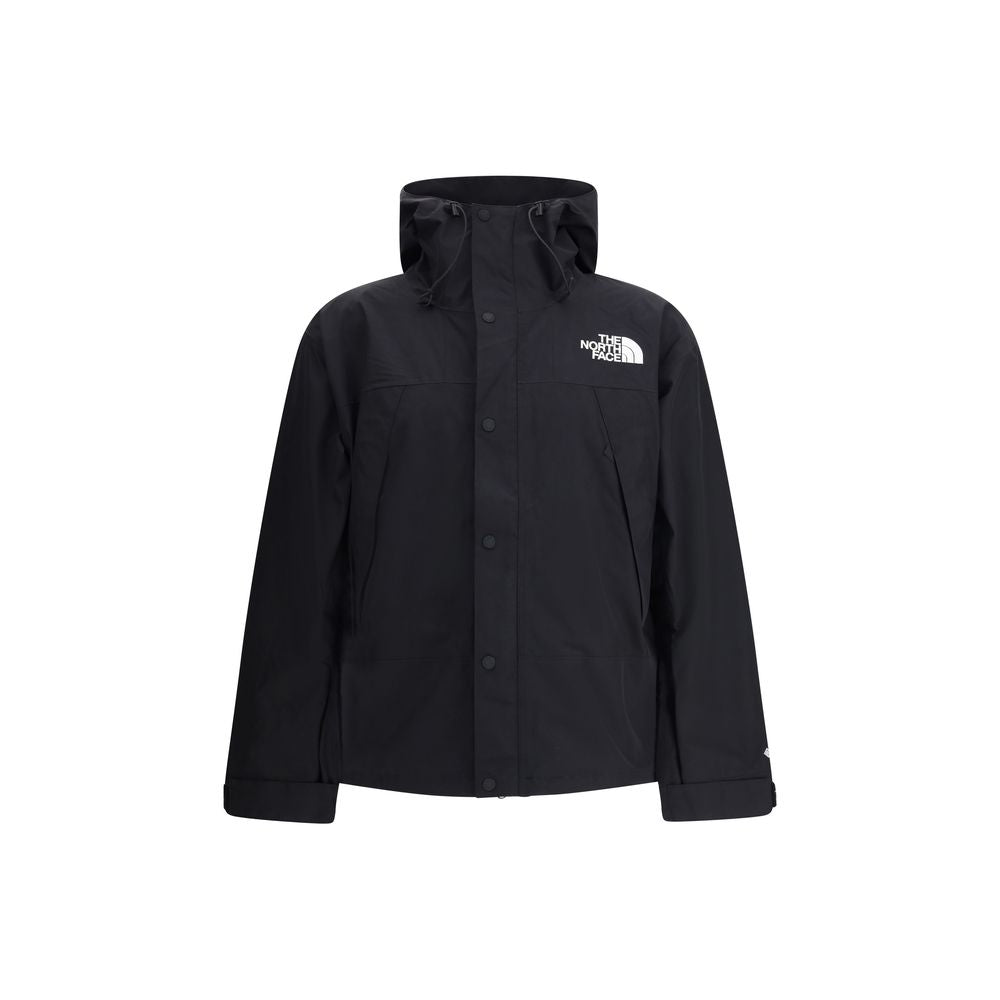 The North Face Schwarze Nylon-Jacke in voller Länge