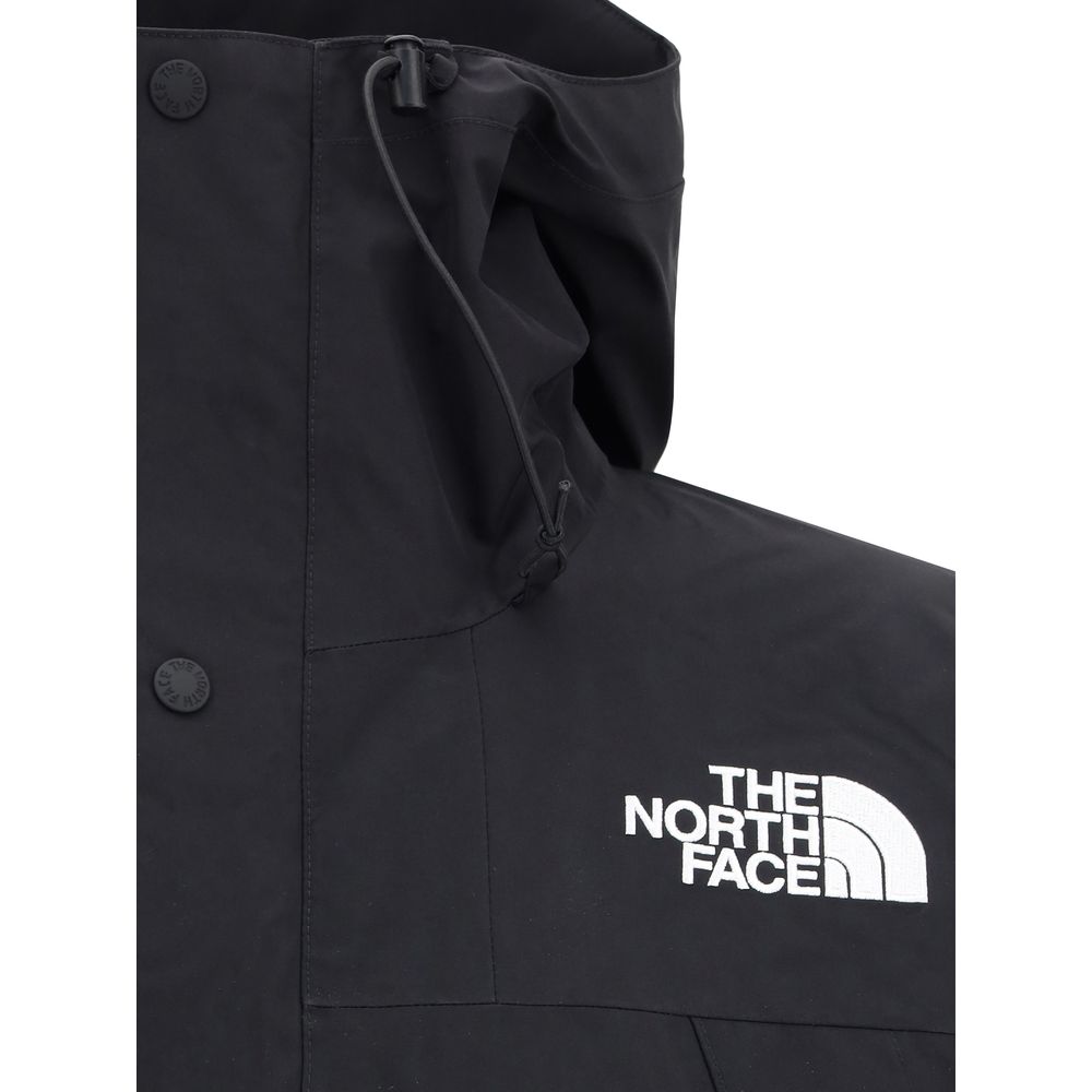 The North Face Schwarze Nylon-Jacke in voller Länge