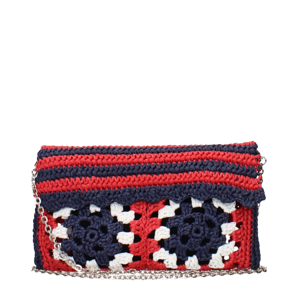 Miu Miu Bunte Raffiabast-Clutch
