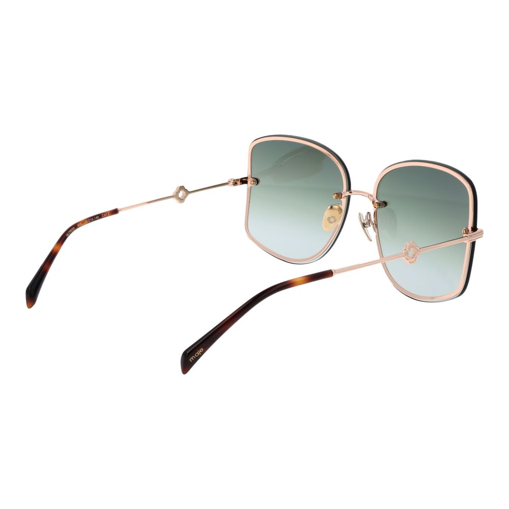 Maje Sonnenbrille aus Roségold-Metall