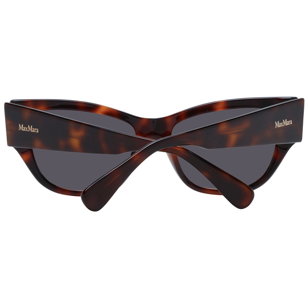 Max Mara Braune Kunststoff-Sonnenbrille