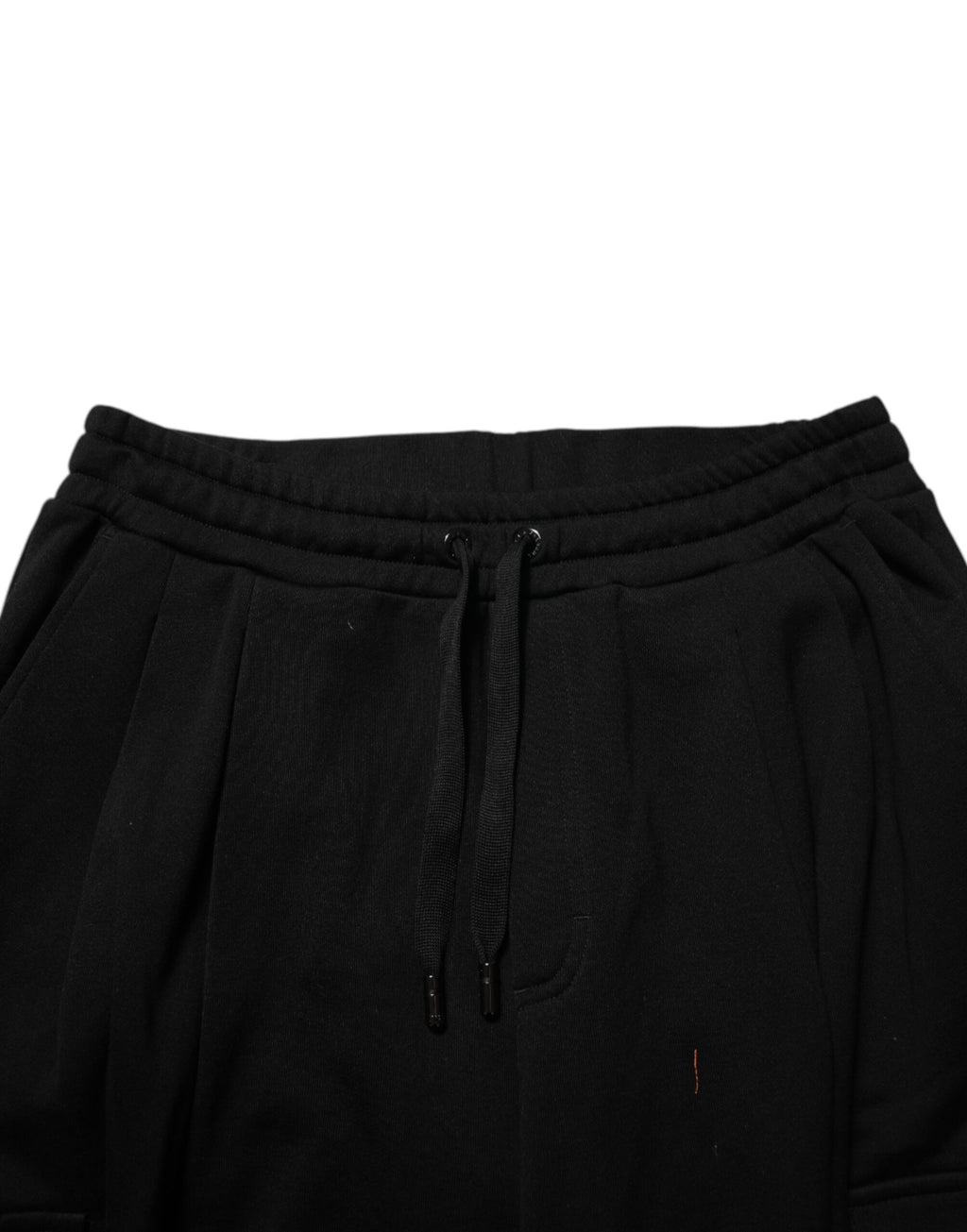 Dolce & Gabbana Schwarze Cargo-Jogginghose aus Baumwollmischung mit Kordelzug