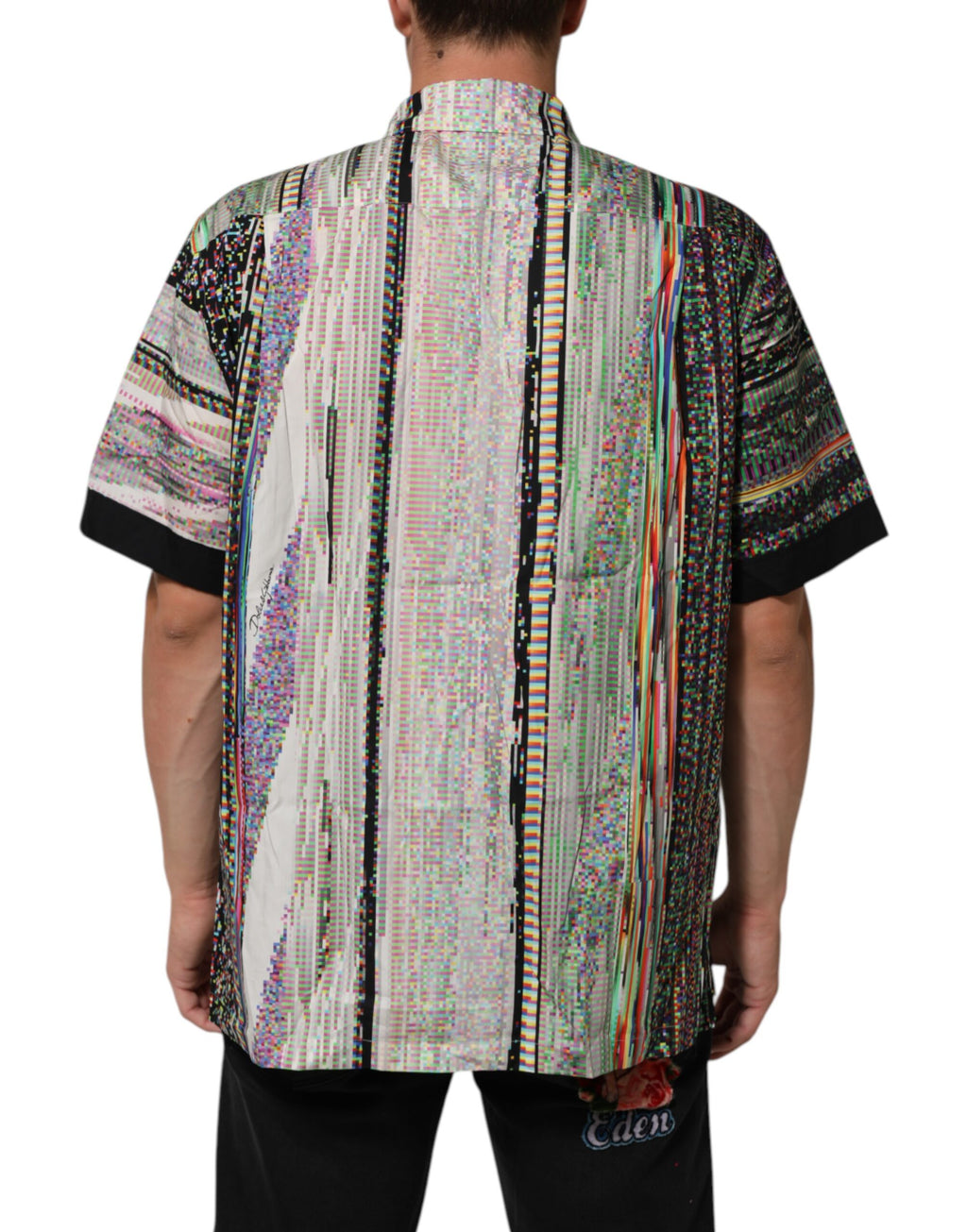 Dolce & Gabbana Multicolor Grafik Freizeithemd mit Kragen