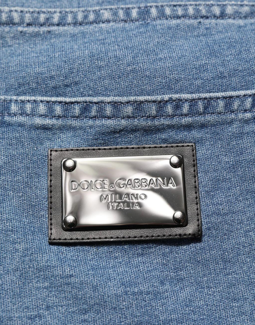 Dolce & Gabbana Blaue Baumwolle Stretch Slim Fit Herren Denim Jeans