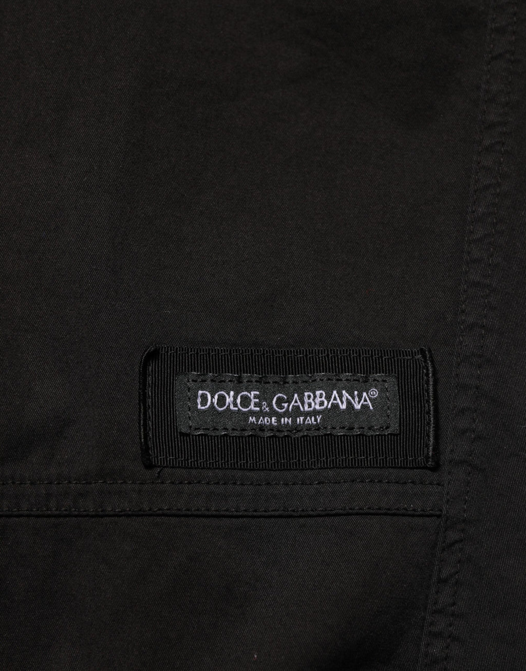Dolce & Gabbana Schwarze Cargo-Jogger-Sweatpants aus Baumwolle