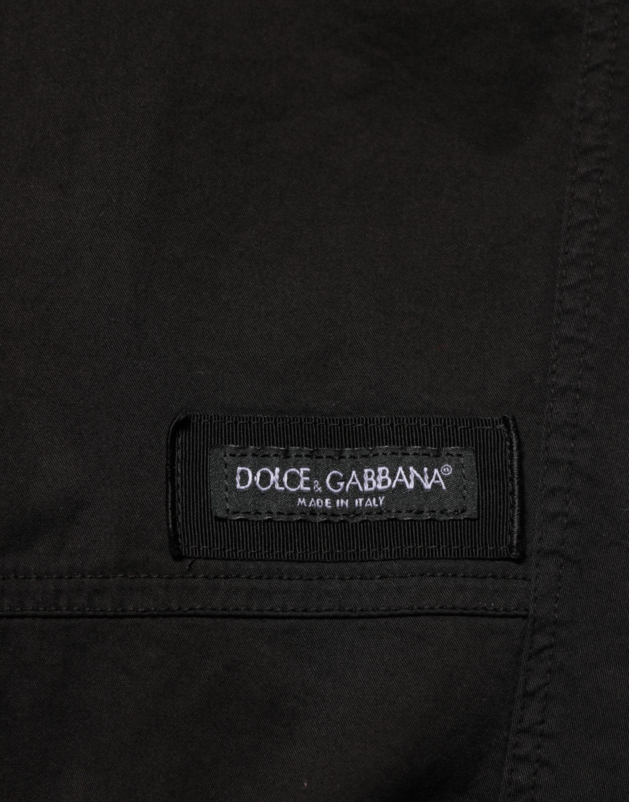 Dolce & Gabbana Schwarze Cargo-Jogger-Sweatpants aus Baumwolle