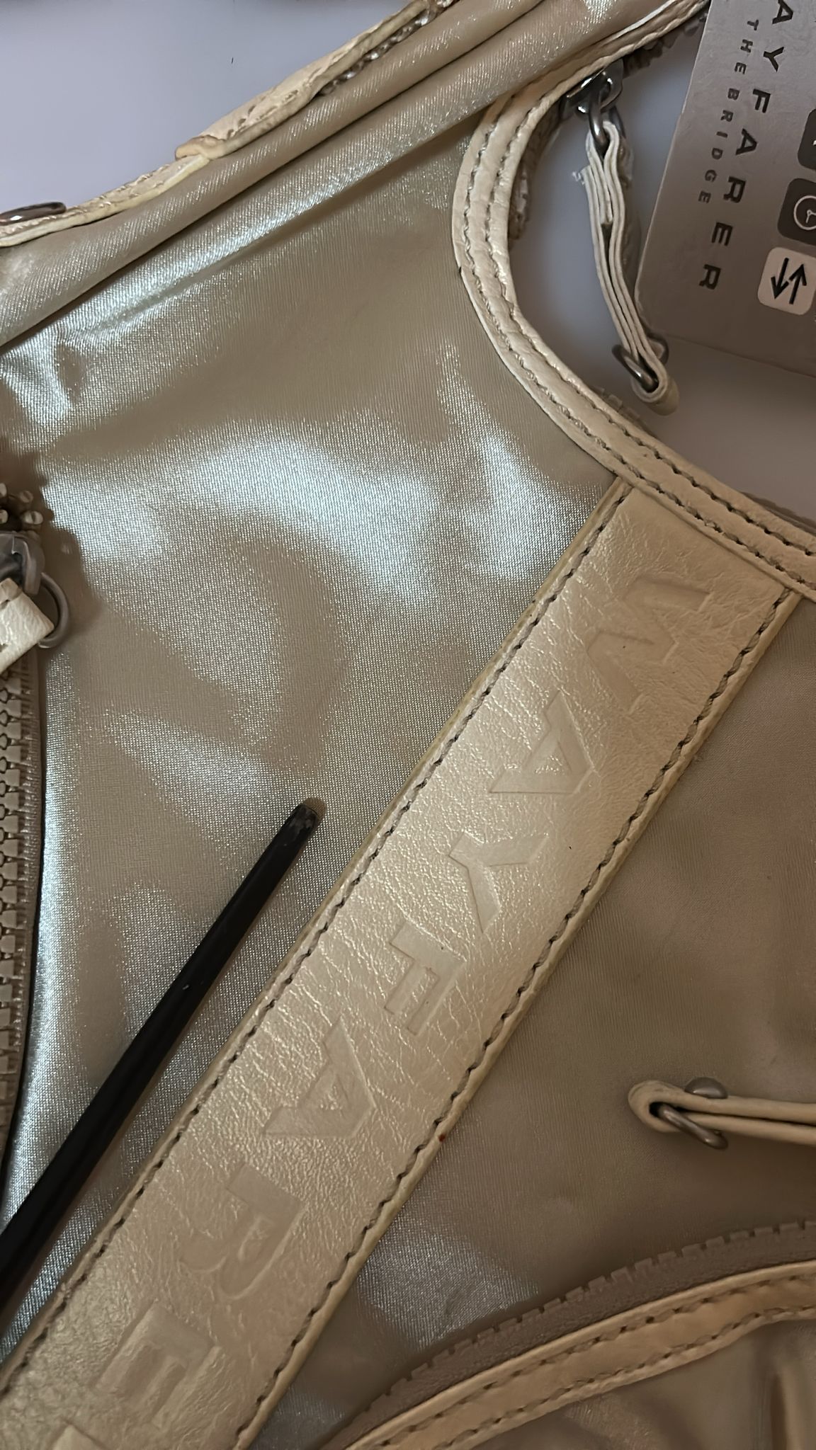 WAYFARER Weiß Schulter Crossbody Sling Fabric Geldbörse