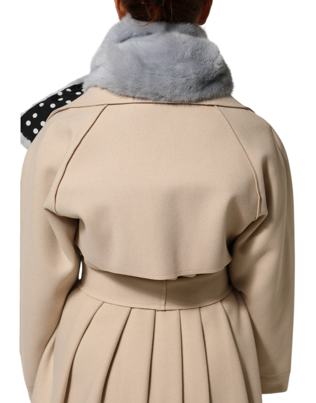 Dolce & Gabbana Pulverblauer Nerzpelz-Halswärmer-Schal