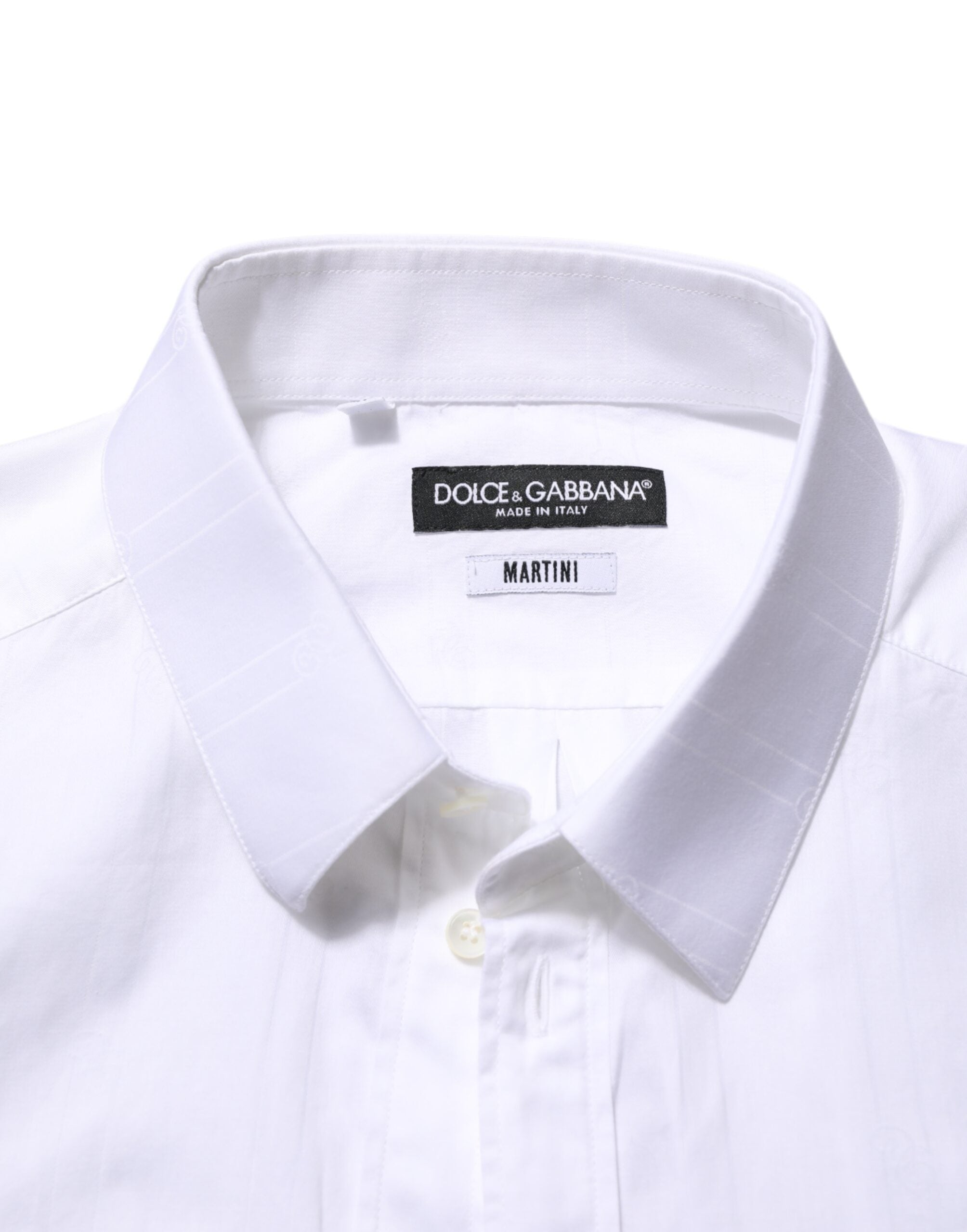 Dolce & Gabbana Weißes Baumwollhemd MARTINI für Männer Formal Dress Shirt
