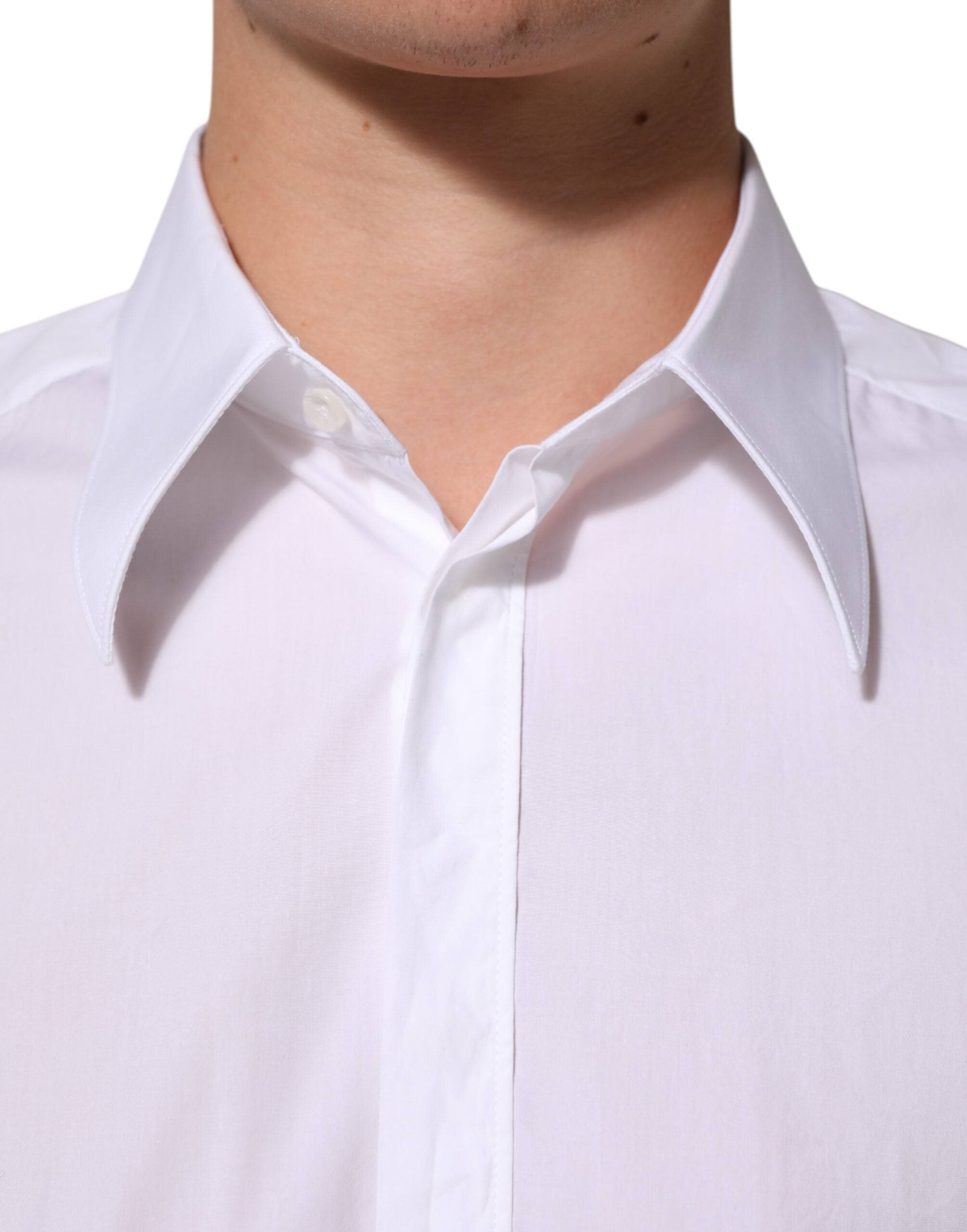 Dolce & Gabbana Weißes Baumwollhemd MARTINI für Männer Formal Dress Shirt