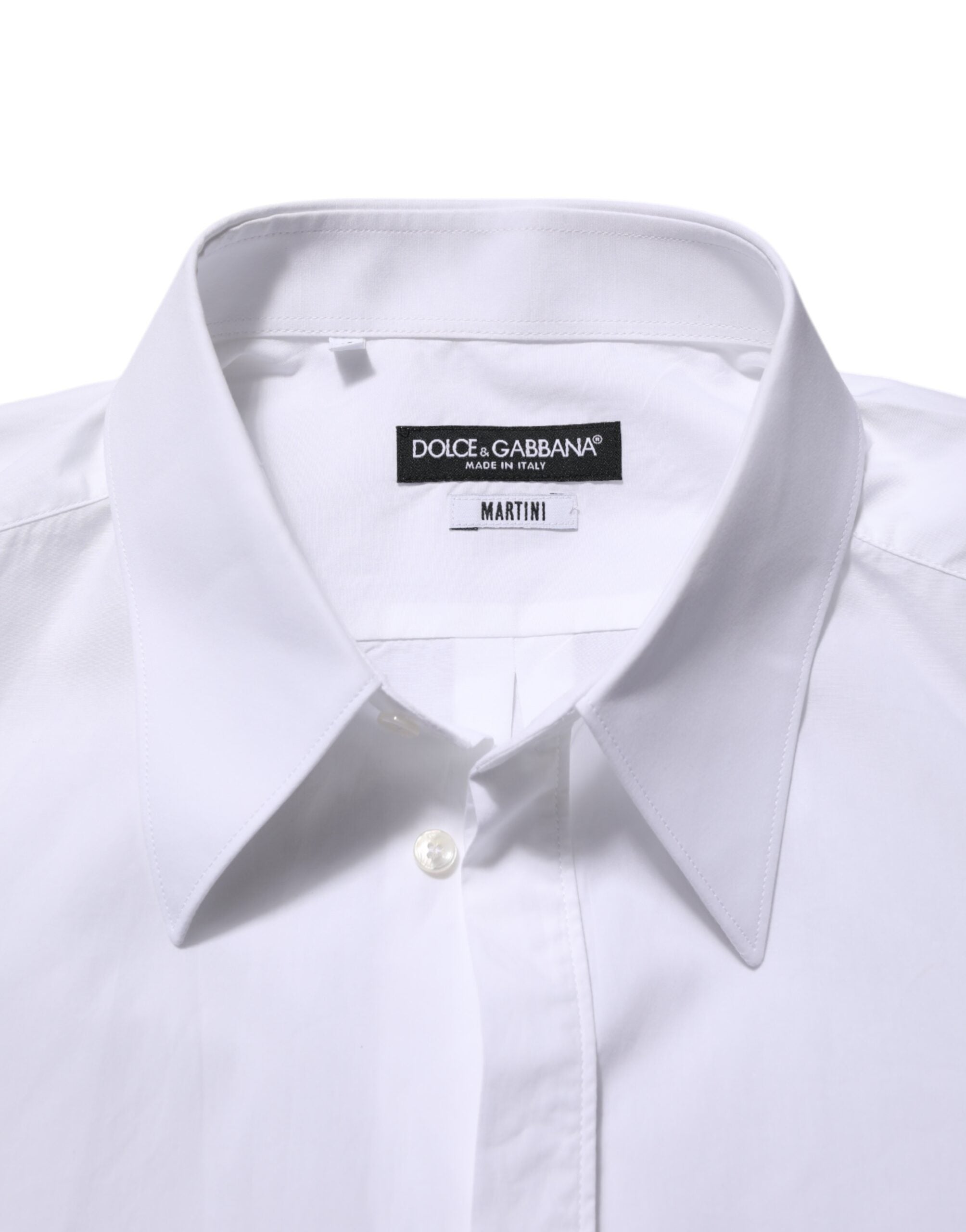 Dolce & Gabbana Weißes Baumwollhemd MARTINI für Männer Formal Dress Shirt