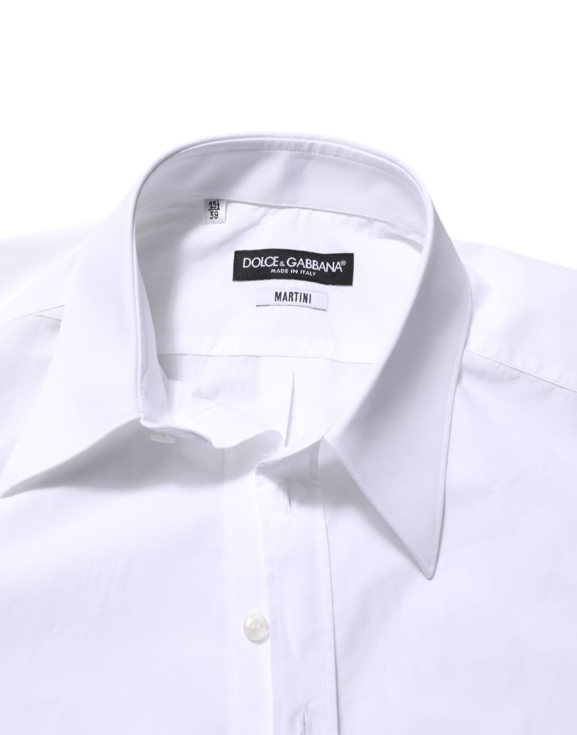 Dolce & Gabbana Weißes Baumwollhemd MARTINI für Männer Formal Dress Shirt